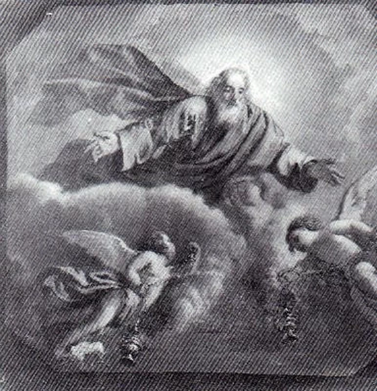 Padreterno - 1895, olio su cartone cm. 42x44, coll. privata